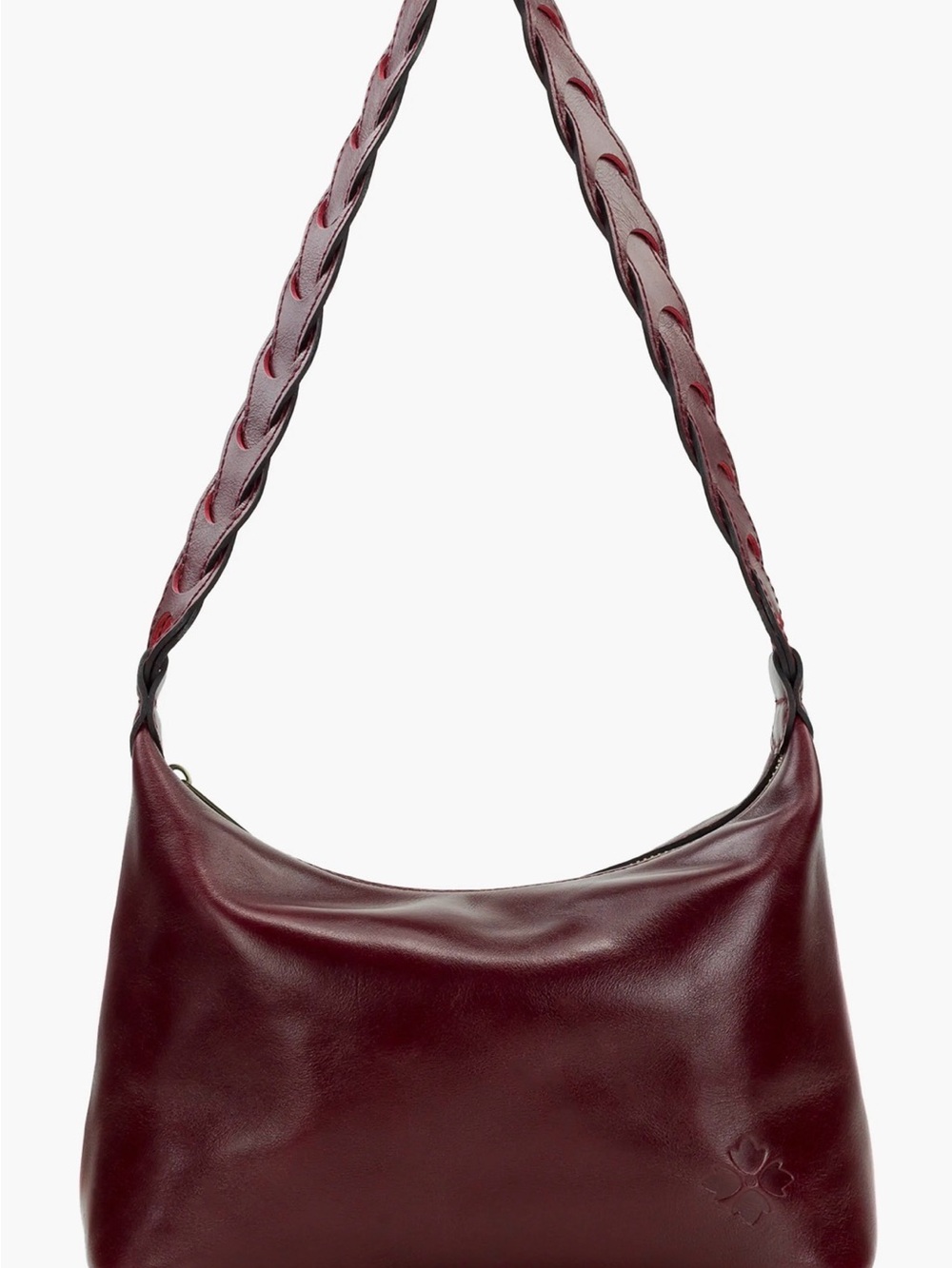 Patricia Nash Braided Strap Shoulder Bag in Wine